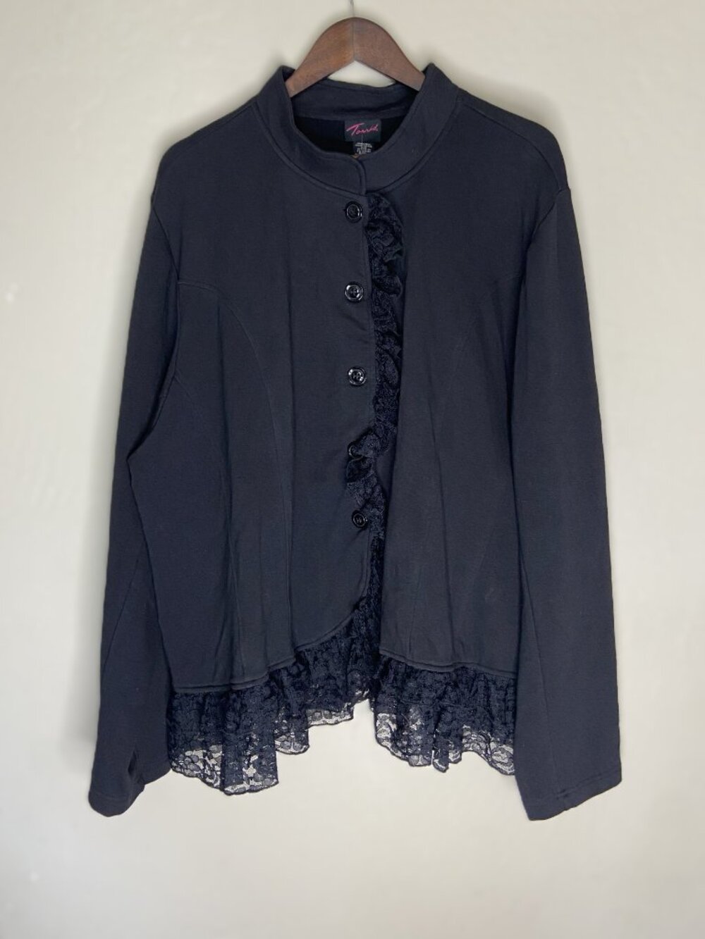 TORRID laced trim sweater plus size BLACK SIZE 4 TORRID